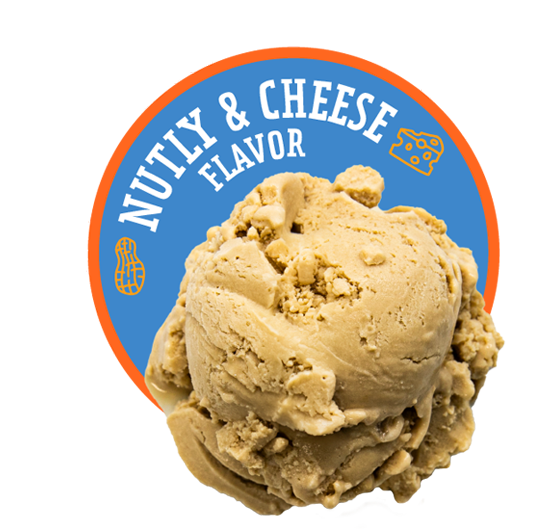 Nutly & Cheese Flavor Icon Graphic