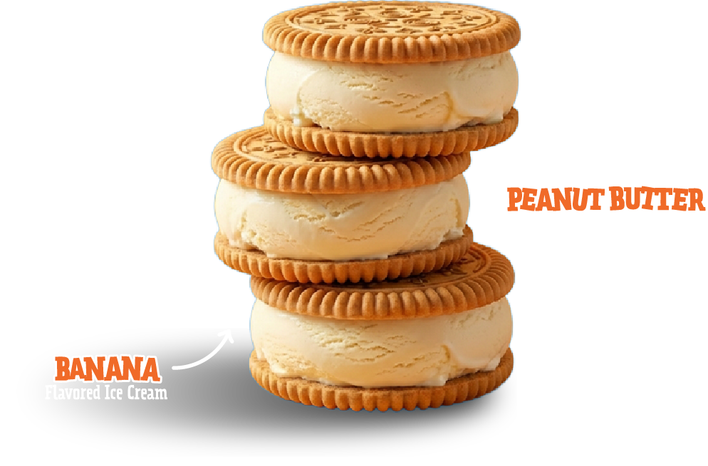 PB & Barkin’ Banana Icon Graphic